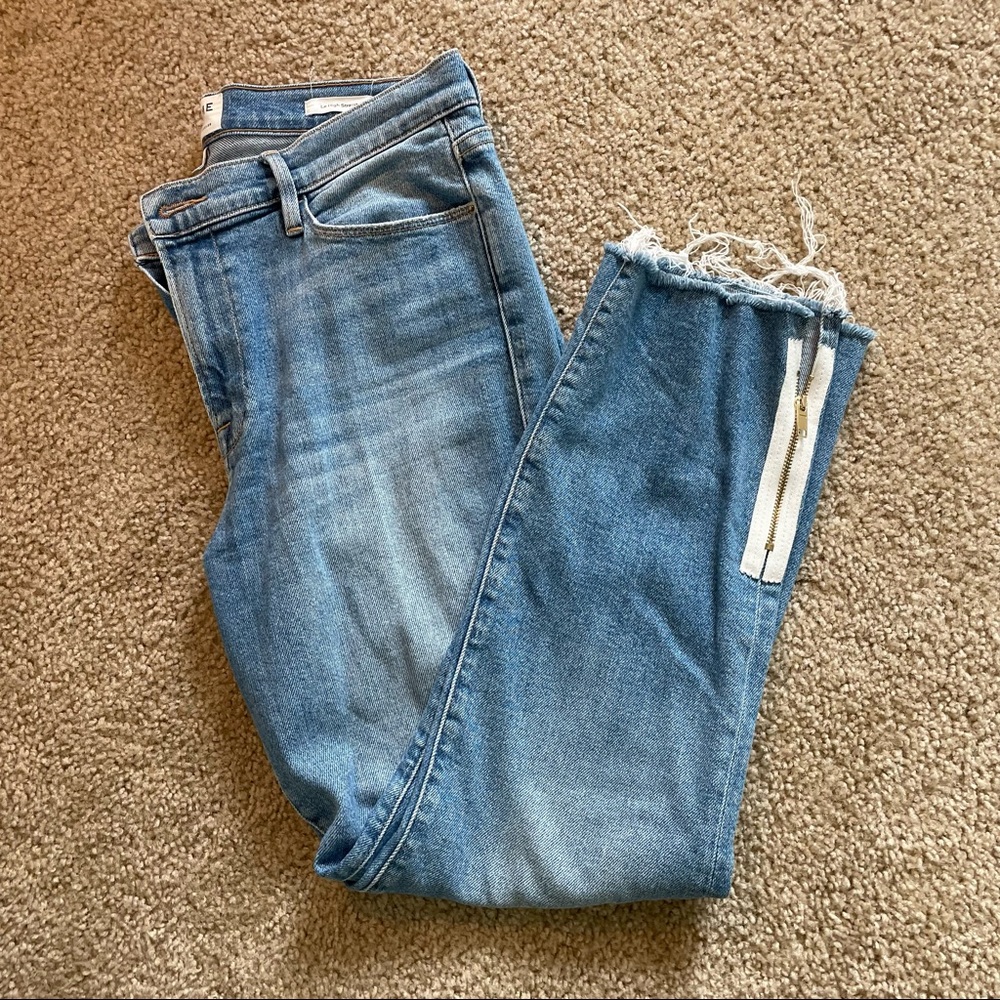 FRAME Le High Straight Ankle Length Denim Jeans Size 31